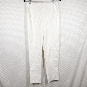 GRLFRND NWT White Pleated High Rise Straight Leg‎ Trouser Pants